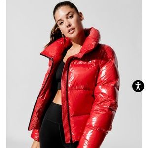 Carbon38 Puffer Coat, Red, Takara Shine